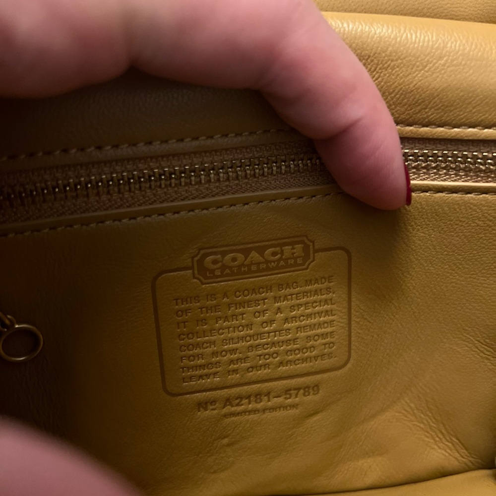 Coach Ivory Leather Satchel - Picture 9 of 9